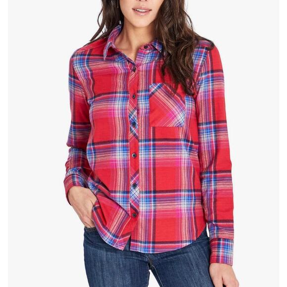 Orvis Women's Button Down Collared Long Sleeve Plaid Flannel Shirt - Size S -GUC - Picture 1 of 15